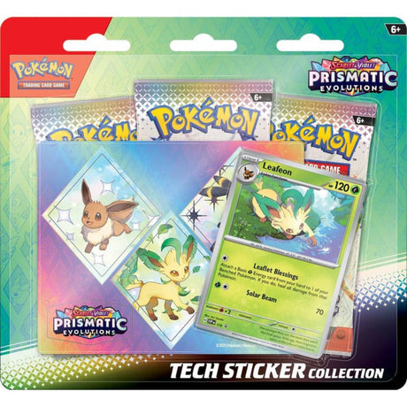 Pokemon Prismatic Evolutions Tech Sticker Collection (Assorted)